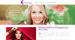 Desktop Screenshot of peluqueriasenlima.com